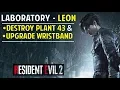 How to Destroy Plant 43 Upgrade your ID Wristband in Laboratory Greenhouse Resident Evil 2