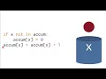 SI 106 Dictionary Accumulation