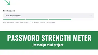 How to Make Password Strength Checker in JavaScript HTML CSS Source code