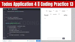 Todos Application 4 Coding Practice 13 Word Cloud