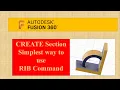 Fusion 360 How to use RIB command Quick Tips
