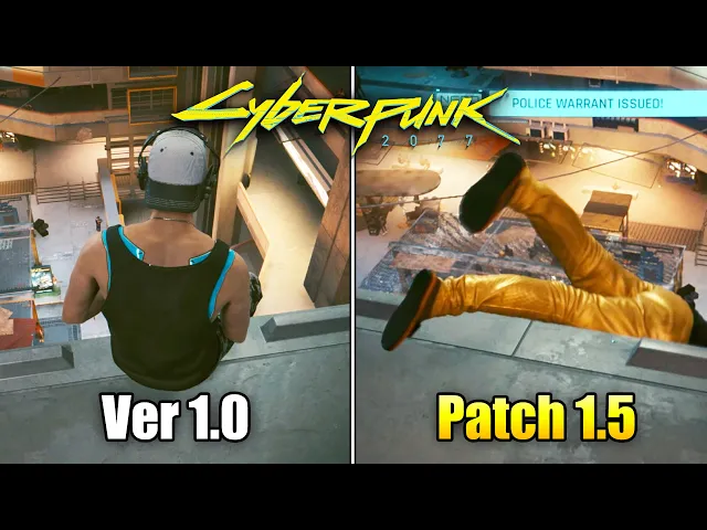 Cyberpunk 2077 1.0 vs Patch 1.5 (Part 2) | AI &amp; Physics Comparison