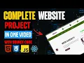 Complete Web Development project in one Full Stack Website Step by Step