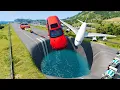 🔥 BIG \u0026 SMALL CARS vs GIANT PIT #106 💥 – BeamNG.drive Extreme Crash Challenge | Impala BeamNG