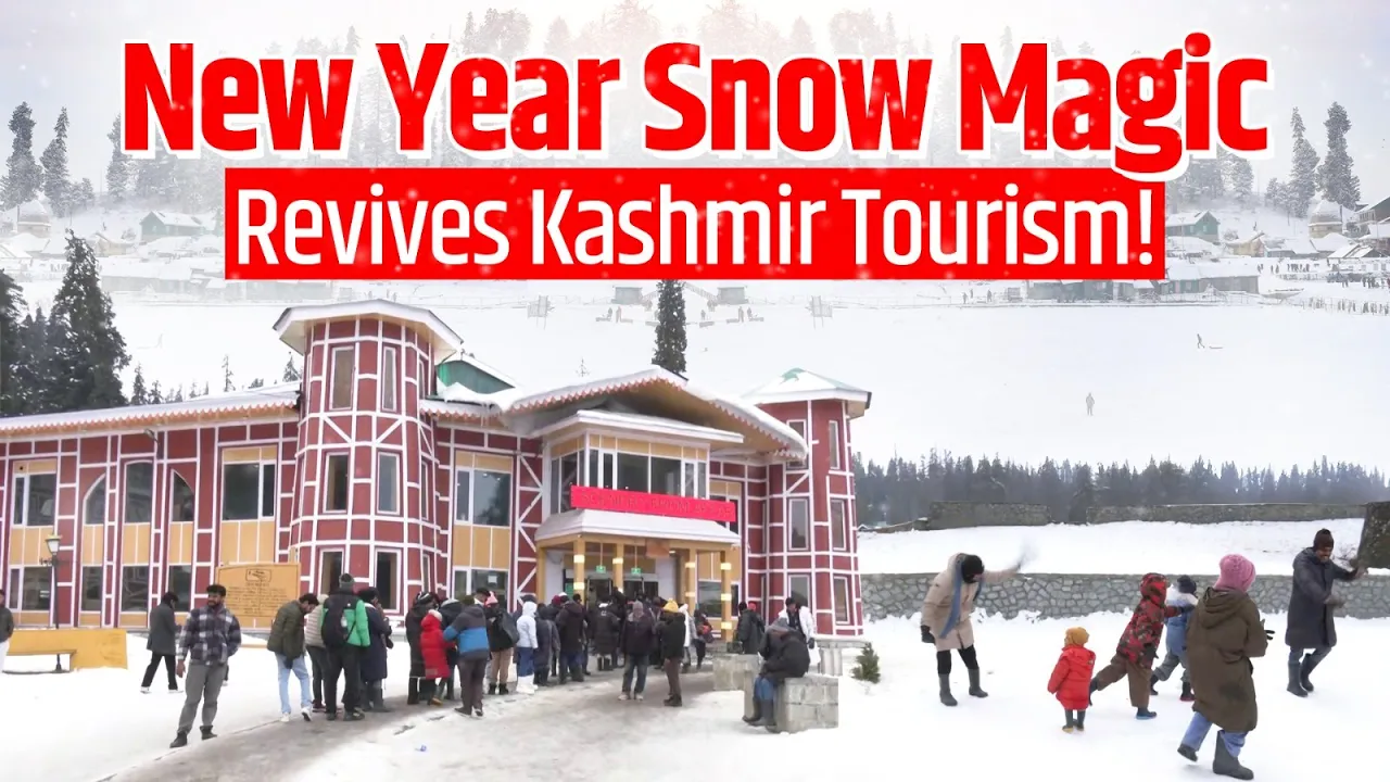 Fresh Snowfall Triggers Tourist Surge in Gulmarg | New Year Rush Begins