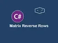 matrix reverse rows in c