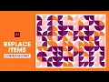 Adobe Illustrator Script Tutorial - Replace Objects Create Decorative Patterns in 1 Click
