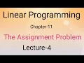 The assignment problem Bsc 3rd year L-4 Jitendra kumar