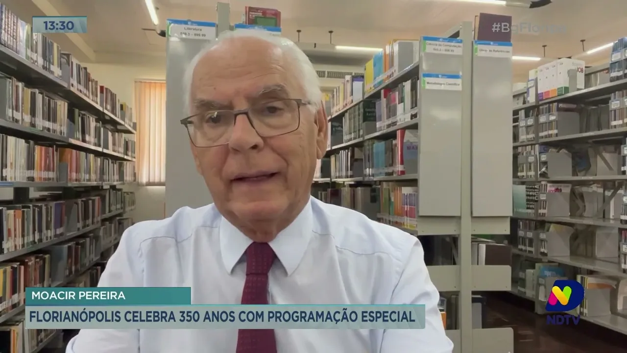 Moacir Pereira cometa os aspectos políticos de Florianópolis ao longo de uma história de 350 anos
