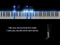 My Body Isn't Ready - sombr | Orchestral Version Piano Karaoke