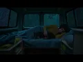 Rain Sounds for Sleeping | Cozy Car in Forest Rain with Low Thunder | Relaxing ASMR Sounds