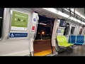 Onboard New BART Train for a few Arrivals and Departures