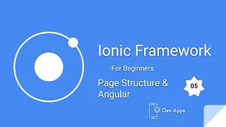Ionic Framework 5 Tutorials for Beginners 5 Page Structure Angular