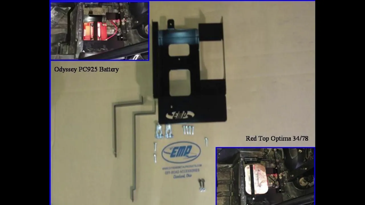 Polaris RZR Full Size Battery Tray by EMP