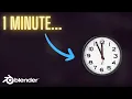 BLENDER SIMPLIFIED - How To Make a Clock in Blender 4 2