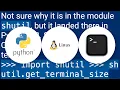 How to get Linux console window width in Python