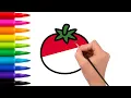 Vegetables Drawing Coloring Learn Vegetable Names for Kids Fun Coloring Bimbleyboo