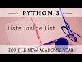 Lists Inside List in Python