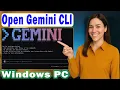 EASIEST Way to Open Google Gemini CLI on Windows