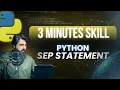 HOW TO USE SEPARATOR sep PYTHON