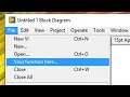 LabVIEW Extension Integrating into the LabVIEW Menus