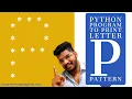 Python Program to Print Pattern of Letter P Pattern Programming