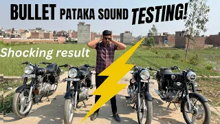bullet pataka sound test standard350 shocking results mini punjab indori patiala silencer 