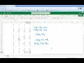 Gauss Jordan Using Excel
