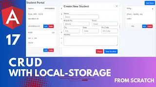 Angular 17 CRUD with Local-Storage angular 17 tutorial