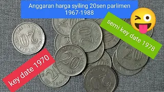 Download Syiling parlimen 20 sen - Nilaian semasa jual beli tahun 2023/Malaysian coins. MP3
