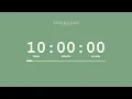 10 Hour Timer Sweet Green Screen Countdown