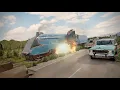Download Lagu LNER Mallard Train \u0026 Car Crash Animation Short Film