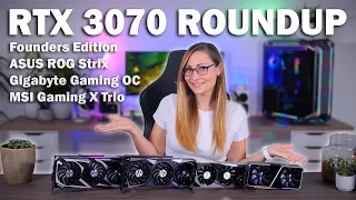 Which RTX 3070 is the Best - ASUS ROG Strix vs Gigabyte Gaming OC vs MSI Gaming X Trio vs Nvidia FE