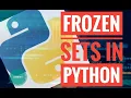 FROZENSETS IN PYTHON - sample program and explanation