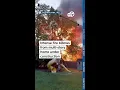 Fire tears through Maryland home that was under construction