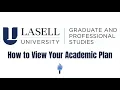How to View and Utilize the Academic Plan