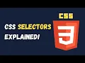 CSS Selectors Explained 1 Minute Tutorial
