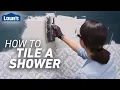 How to Tile a Shower Tile Prep and Installation