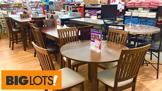 BIG LOTS KITCHEN DINING ROOM FURNITURE TABLES CHAIRS SHOP WITH ME SHOPPING STORE WALK THROUGH