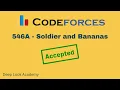 546A - Soldier and Bananas Codeforces Solution Bangla C Language