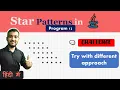 Star Pattern Program in Java - 11 Coding Wallah