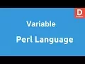 Perl Programming Variables