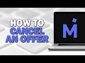 How To Cancel An Offer On Mercari Quick Tutorial