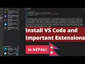How to Install Visual Studio Code Extensions In Nepali Web Development Course
