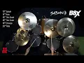 Sabian B8X Complete Set 10″ Splash 14″ Hats 16″ 18″ Thin Crash 18 Chinese 20″ Ride B8 aspr ST-188BKC