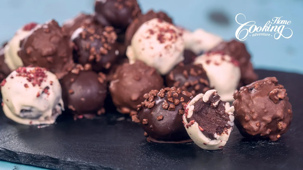 Chocolate Cake Balls - Eggless Chocolate Cake Balls Recipe