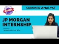 JPMorgan chase Market summer analyst Internship 2023 Internships openings