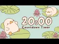 20 Minute Countdown Timer with Relaxing Music and Gentle Alarm Sleeping Duck Timer