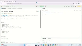 Perfect Number LeetCode 507 Java Solution Explained Step-by-Step