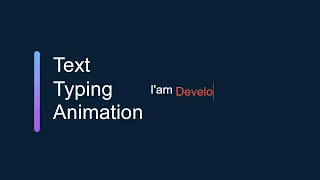 Multiple Typing Text Animation in HTML CSS JavaScript Easy Web Learner